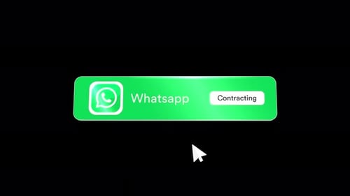 WhatsApp Call to Action Button Animation with Contracting