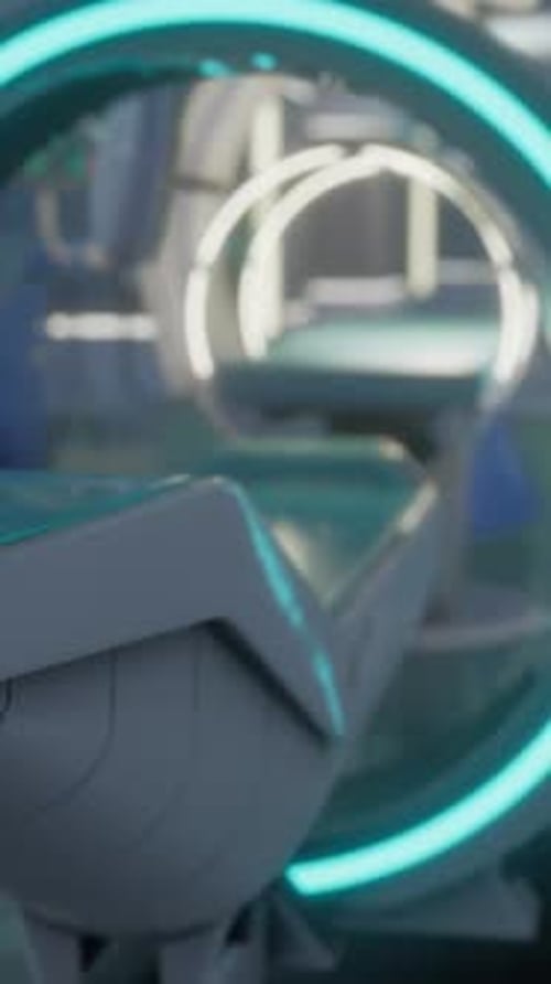 Futuristic MRI Magnetic Resonance Laboratory