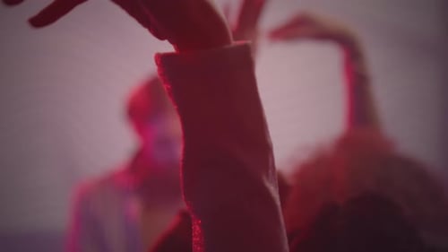 Hands Raised at an Energetic Music Event