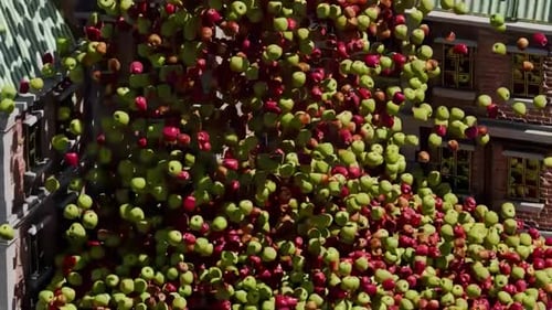 3D Apples in Holes Simulations