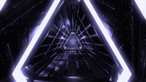 3D Sci-Fi Light Tunnel