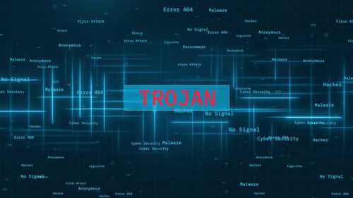 Futuristic Cyber Security Glitch Text Reveal