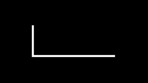 Aspect Collection: White colored cornered edge lower third animation with the expanding effect