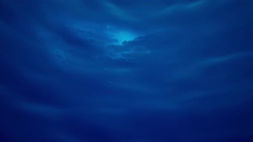 Abstract Blue Fluid Clouds Motion Background Loop