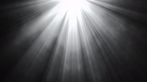Looping Shinning Spot light rays and clouds background