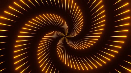Orange Circular Laser Show Background Vj Loop In 4K
