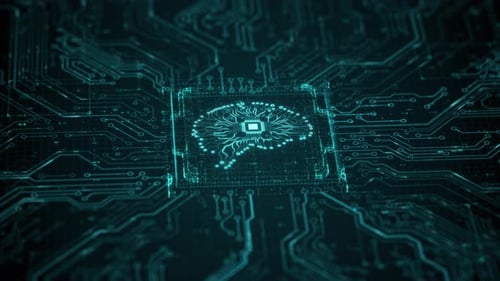 Inteligencia artificial y minería de datos Chat Aprendizaje profundo Tecnología de chips de computadora futurista