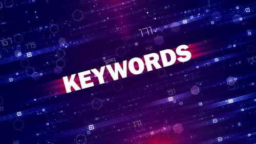 Futuristic Digital Data Stream Background with Dynamic Text Reveal