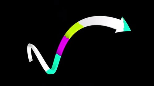 Dynamic 3D Arrow Reveal Animation