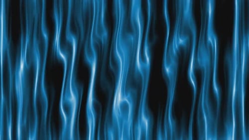 Abstract Blue Wavy Fluid Lines Background Animation