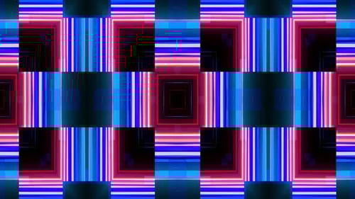 Geometrischer Neonlinien-Muster-Hintergrund