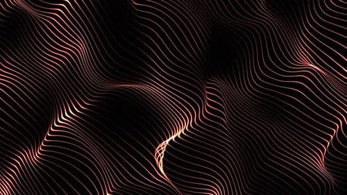 Flowing Glowing Lines Abstract Digital Background Loop