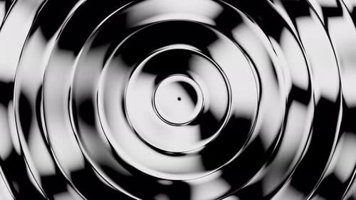 Abstract Geometric Rings Looping Background