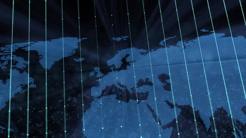 Digital world map