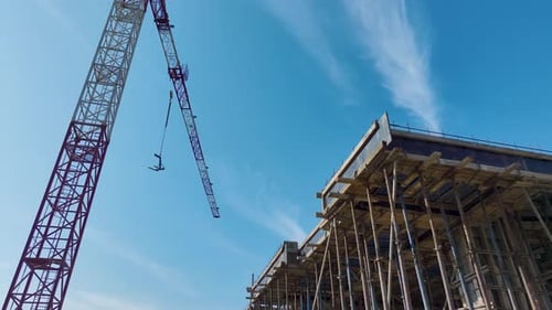 Luftbild eines großen Immobilienprojekts im Bau