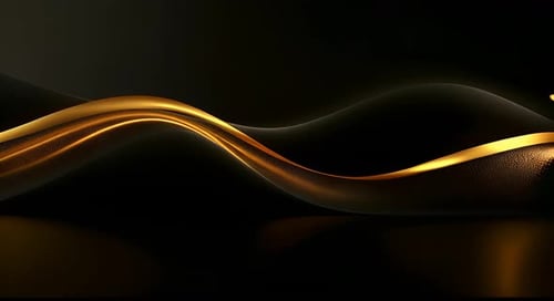 Elegant Golden Wave Lines Abstract Motion Background Loop