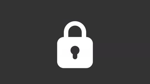 Ícone animado de Lock White Line Ui