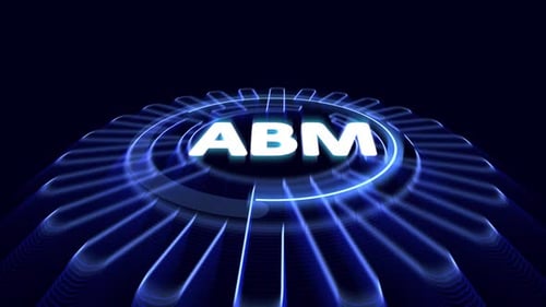 ABM account based marketing concept, strategic approach to marketing that focuses on targeting