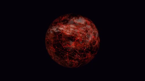 Plexus networking planet sphere spinning, Plexus planet rotating with stars milky way. 2219