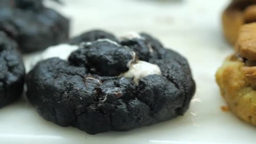 Delicious Chocolate Chip Cookies Close Up