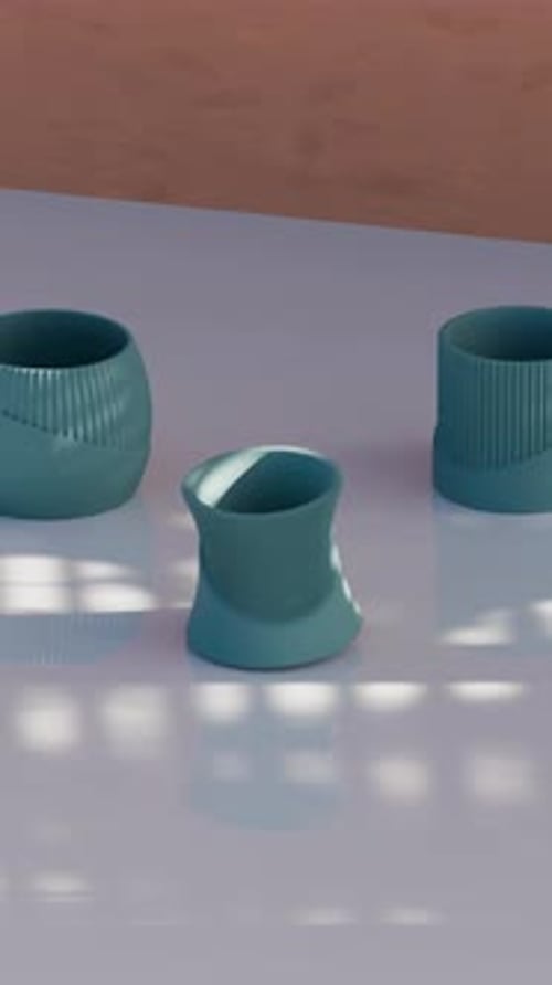 Vases Loop 3D Morph Animation