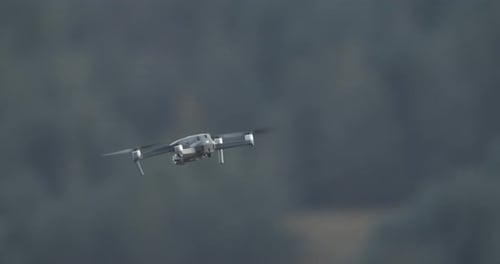 DJI Mavic Pro II Drone in flight. Drone flying. 4k