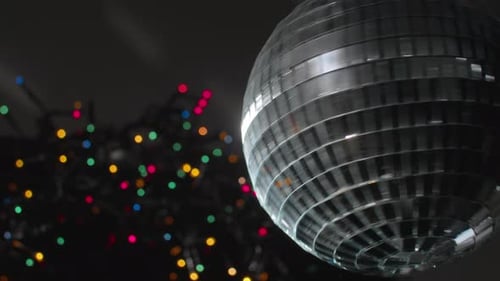 Rotating Discoball and Twinkling Lights