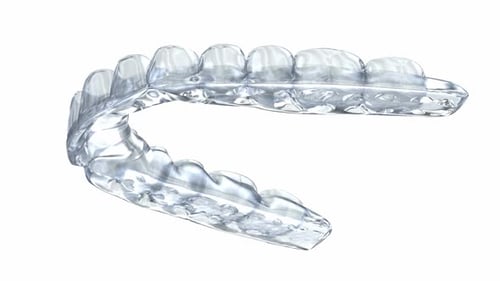 Modern 3D Animation of a Transparent Dental Aligner