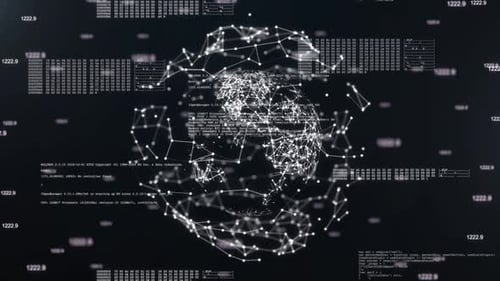 Digital Globe Cybersicherheit Digitale Futuristik- und Technologiedaten