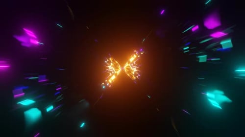 3D Abstract Psychedelic Hypnotic Background Vj Seamless Loop