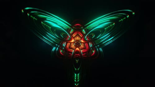 A Dazzling VJ Loop Featuring Rhythmic Neon Disco Strobes