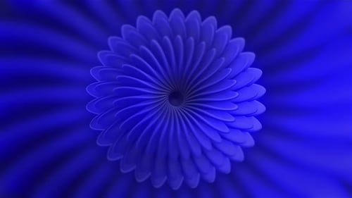 Abstract Blue Geometric Spinning Loop Background