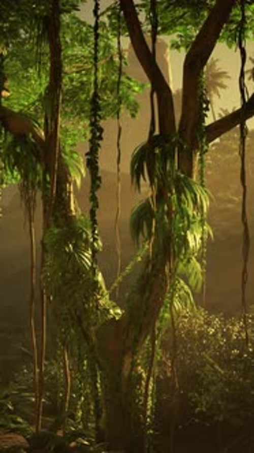 Lush Green Forest Full of Trees