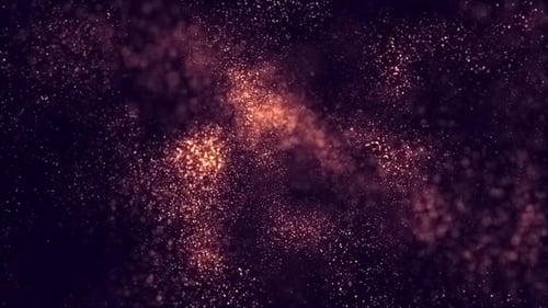 Warm Golden Particles Luxury Background