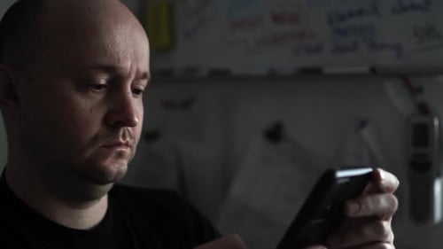 Creative Journaling: Man Working from Home Office