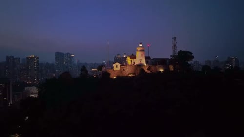 Guia Lighthouse On The Hill Of Night Macau