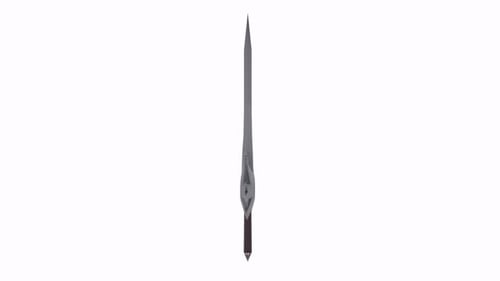 Sleek Dragon-Headed Sword Design