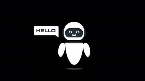 Chatbot Hello Animation 4K