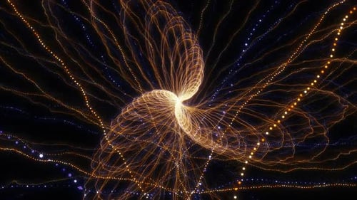 Vibrant Abstract Light Trails in Motion