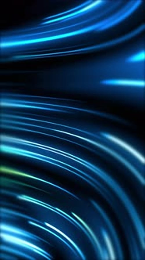 Glowing lines, blue violet neon lights, laser show, night club, equalizer, Vertical video