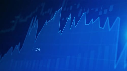 Economic Graph with Diagrams on the Stock Market for Business