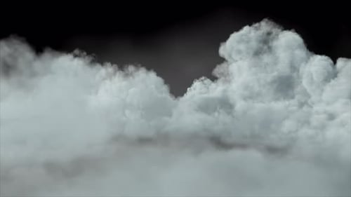 Soft Clouds Animation Transparent Alpha Overlay 4K