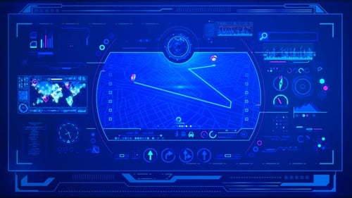 Visualização HUD de localização em tempo real