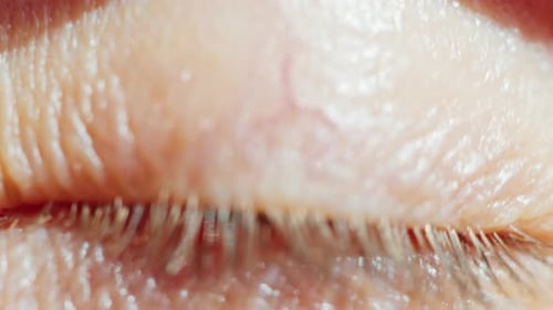 Extreme Close Up Footage of an Human Eye Macro Footage of an Eye of an Adult Female