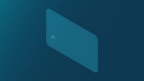 Abstract Wavy Line Graph Animation in Geometric Frame