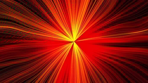 VJ Loop animation. Glow in the center and flowing waves hair, background for music and edition video