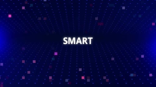 Digital Grid Technology Text Reveal Opener