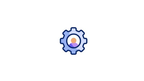 Animated User Settings Gear Icon Loop