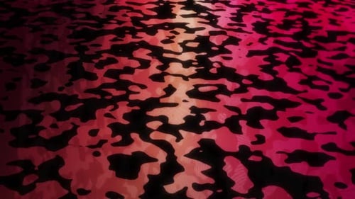 Abstract Animation Of Red Halftone Dot Moving Background, Glowing Dot Pattern Randomly Moving Animat