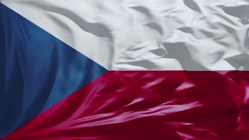 Neue Flagge der Tschechischen Republik